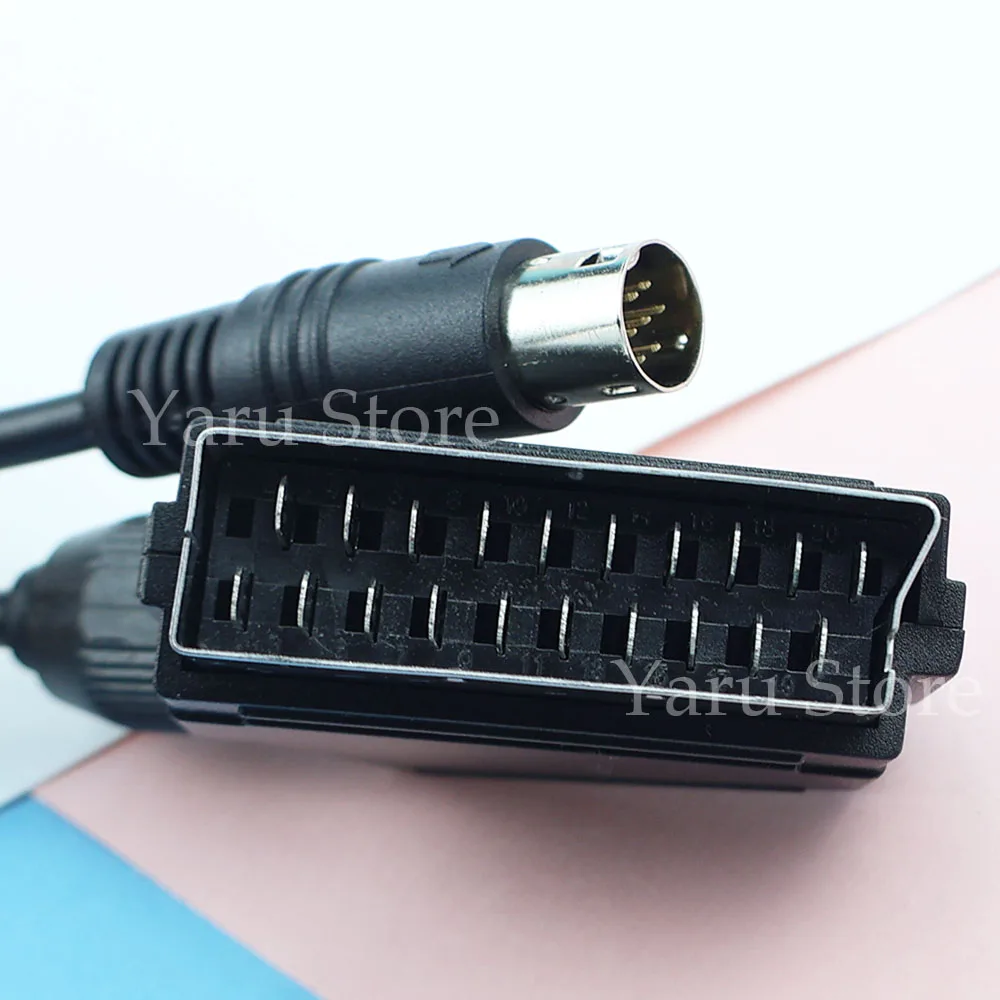Фото Кабель RGB Scart длиной 1,8 м для Sega-Mega Drive 2-Genesis 2 Megadrive 2 MD2 RGB AV Scart кабель №5