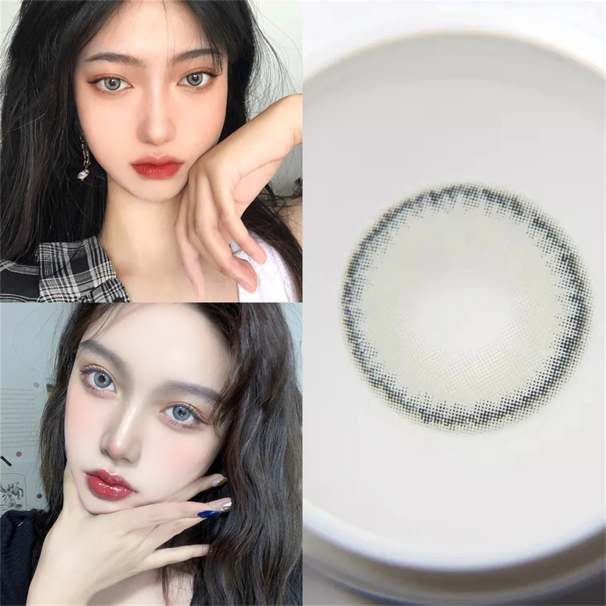 Цветные контактные линзы tuatara для глаз большая красота ученики косметика мягкие