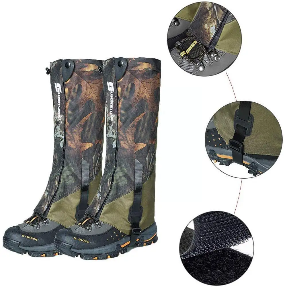 

Leg Warmers Hiking Leg Gaiter Waterproof Legging Shoes Cover Outdoor Climbing 2023 Foot Camping Hunt Travel Winter Tourist Q7c3