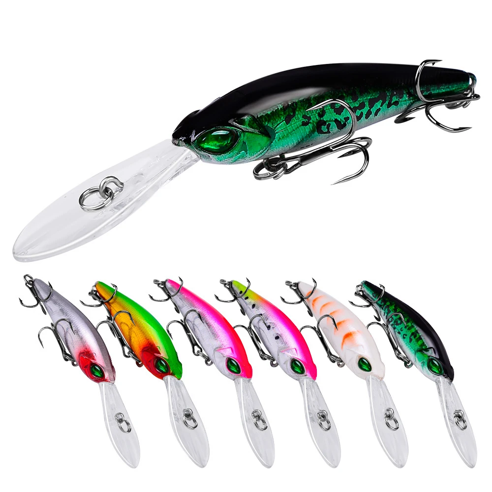 

Mini Wobblers Bass Fishing Lures 95mm/6g Jerkbait Artificial Micro Fiish Black Top Water Minnow Hard Bait Accessories