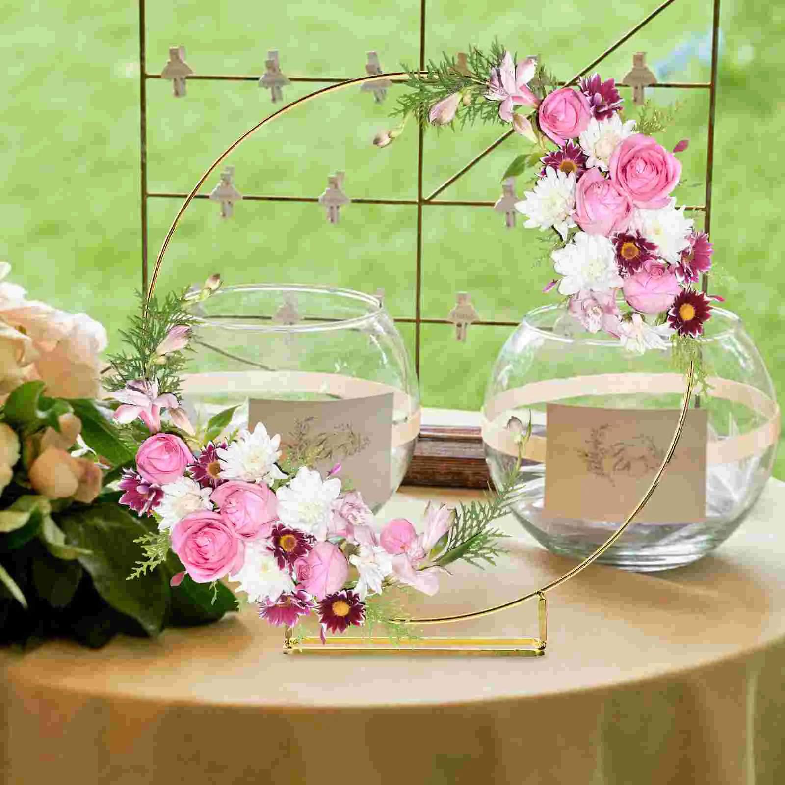 Декор металлический венок рамка обруч для вечеринки центральная часть кованое