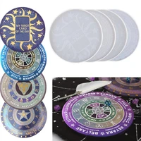 epoxy resin silicone mould compass divination mold for resin form constellation compass tarot card casting molds diy crafts