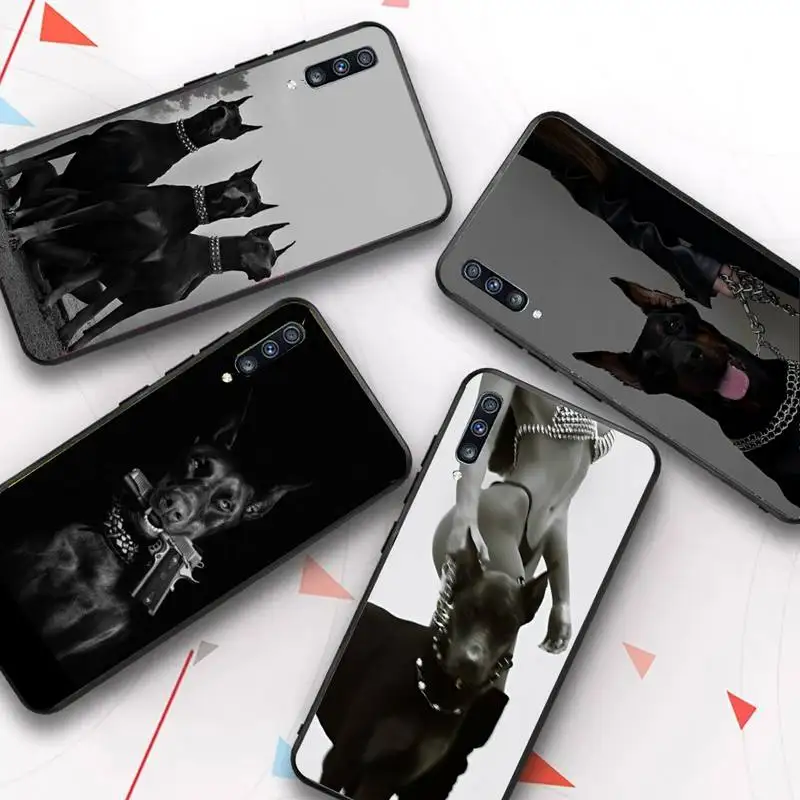 

Animal Dachshund Doberman dog Phone Case for Samsung A51 01 50 71 21S 70 10 31 40 30 20E 11 A7 2018