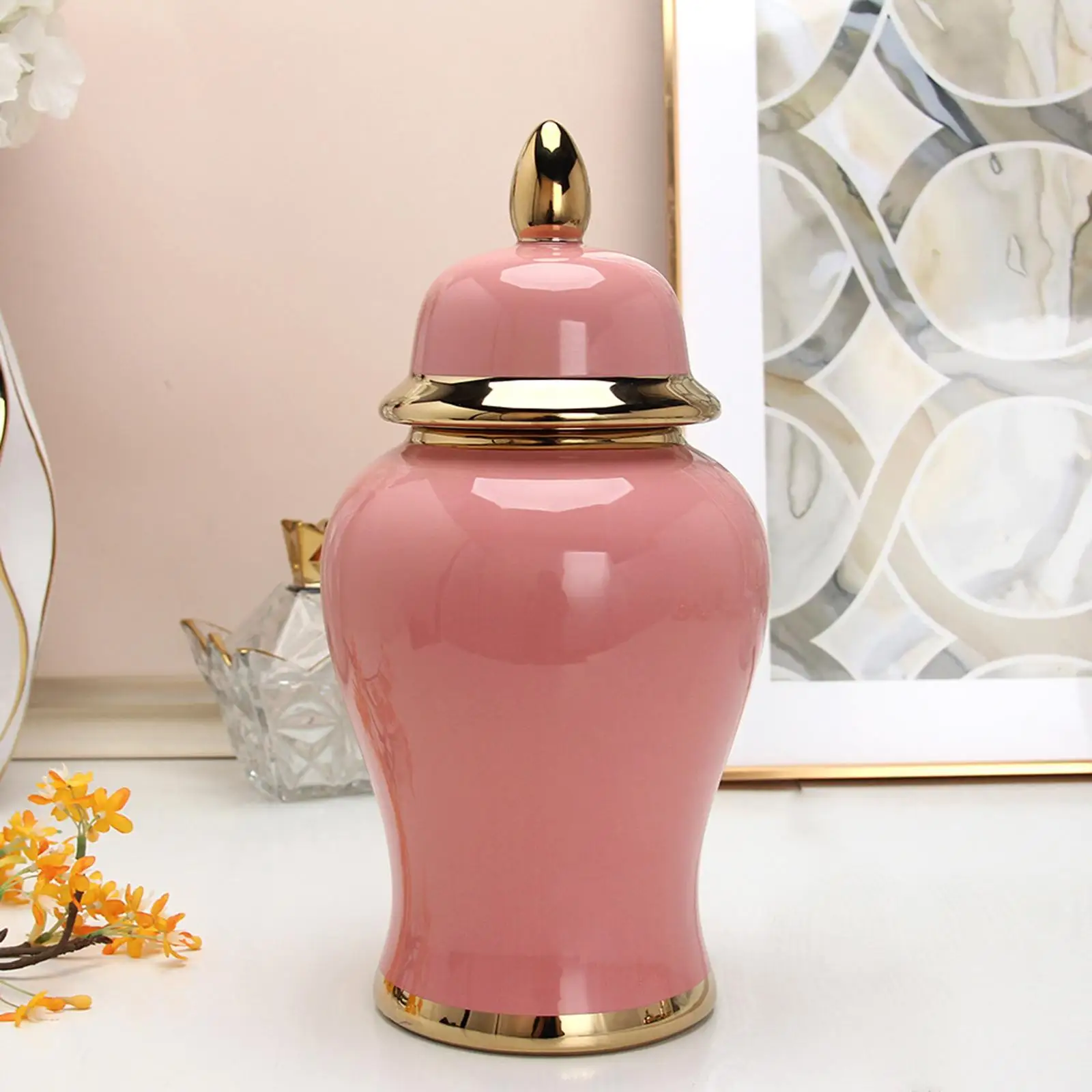 

Porcelain Ginger Jars Temple Jar Storage Tank Chinese Traditional Decorative