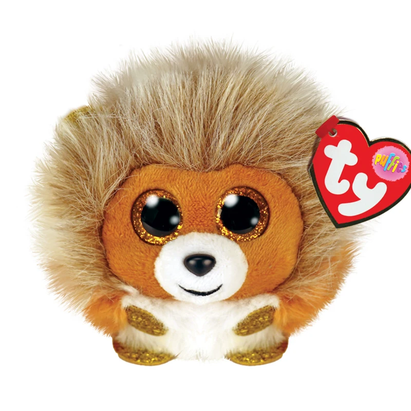 

Ty BEANIE BALLS Caesar Brown Lion Kawaii Children's Stuffed Animal Plush Toy Sandbags Birthday Gift Souvenirs for Kids 7cm