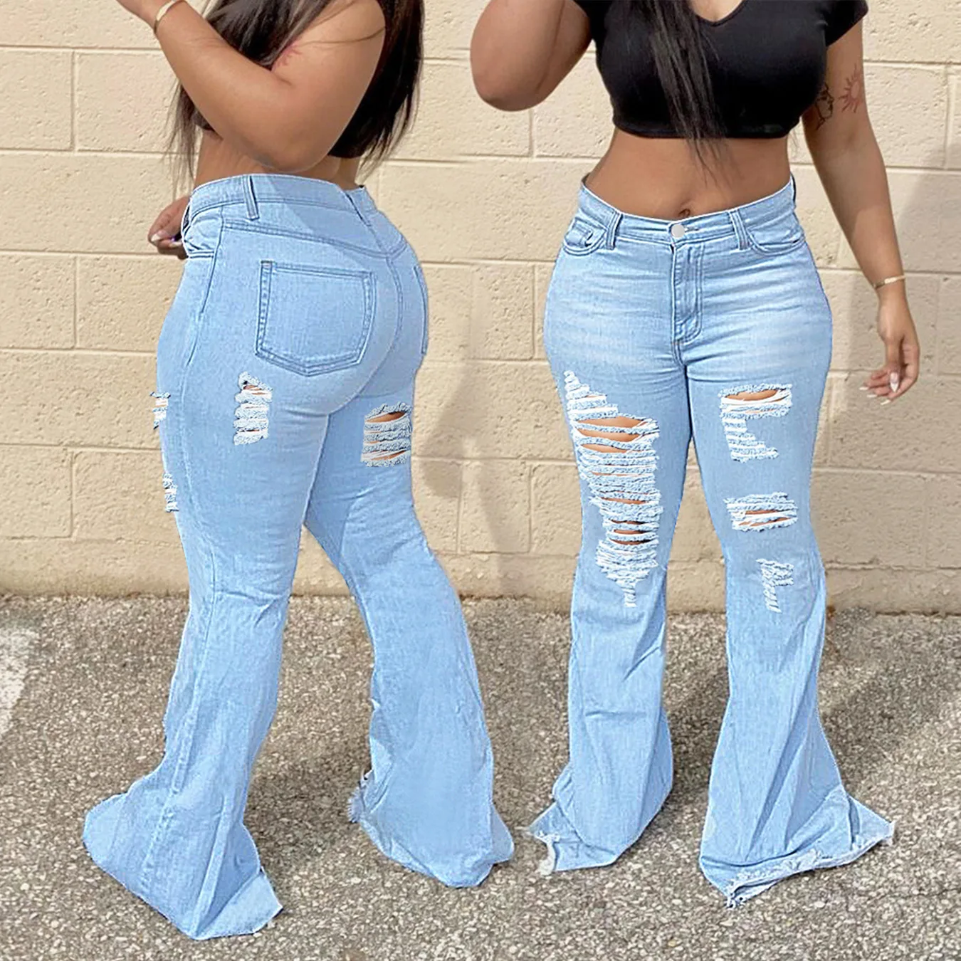 

Flared Trousers Woman Clothes Women Pants High Waist Women's Jeans Autumn 2022 Womens Fashion Korean Streetwear Y2k Urban Pant