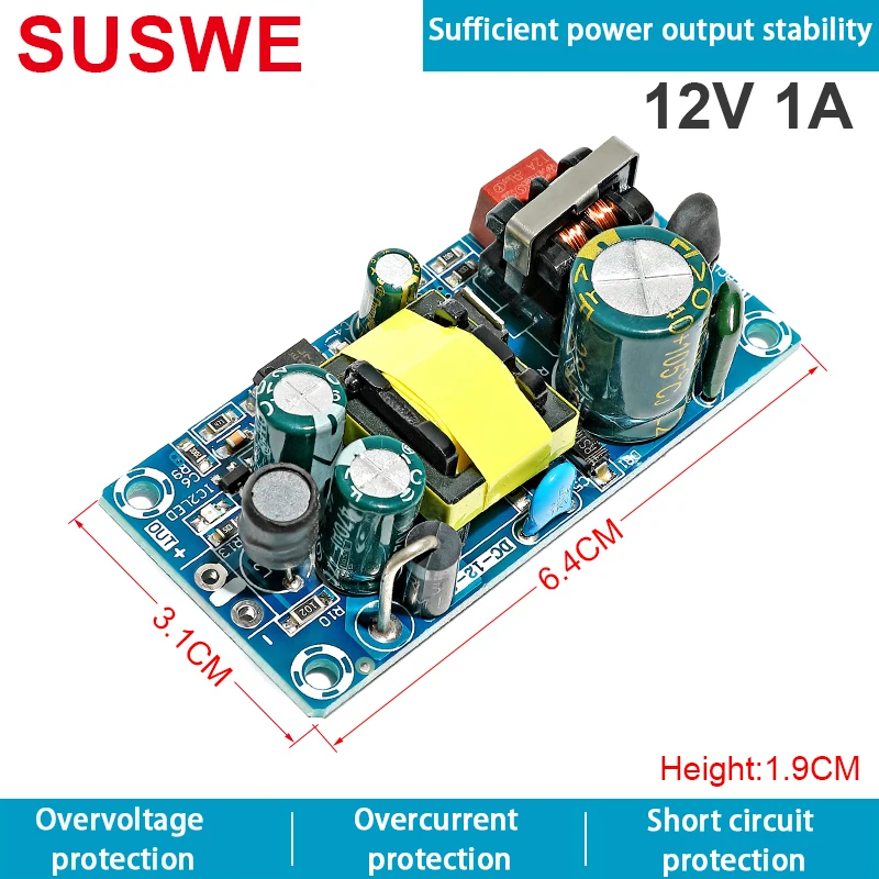 Belt line power supply module 5V 12V 24V 36V 48V to 220V 2.5A 3.5A 4.5A 5.5A 15A 16A