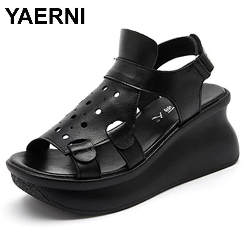 

Open-toe Thick-soled Women's Sandals Summer Shoes 2023 New Wedge Sandals Women's Summer Breathable High-quality Women's Sandals