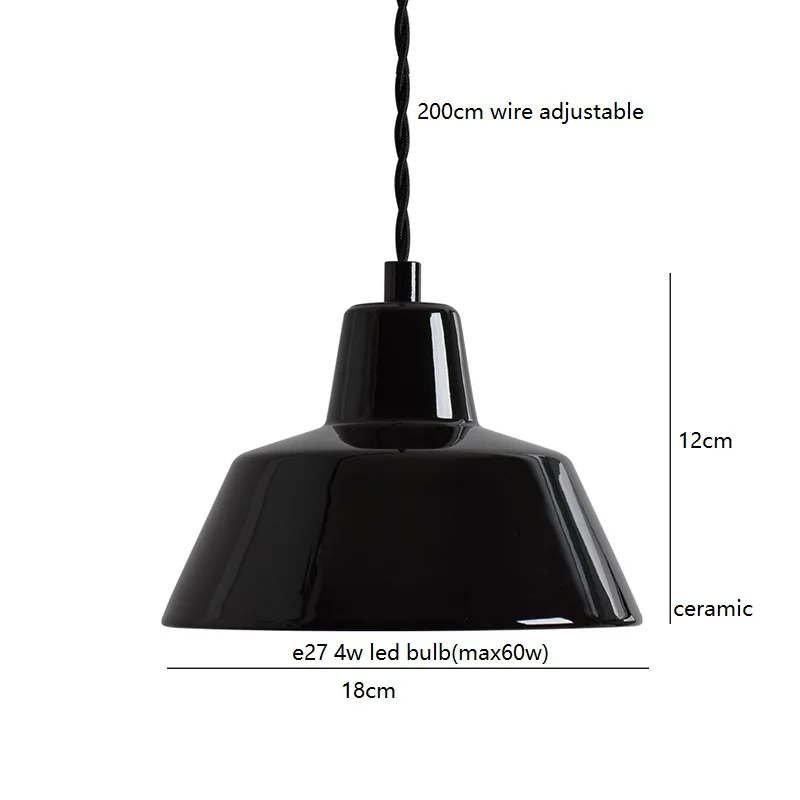 

IWHD Черно-белые керамические подвесные светильники