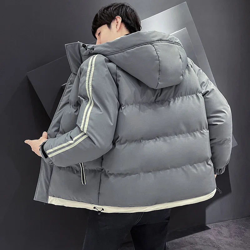 2022 Autumn Winter New Down Jacket Men's Hooded Thickened Warm Jacket Men's Fashion Casual Padded Jacket Men's Jacket Clothing