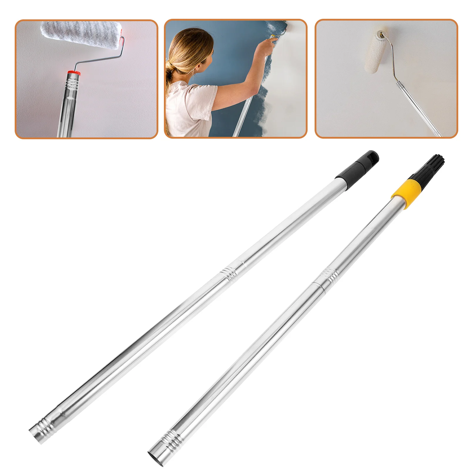 

Metal Roller Poles Stainless Steel Rollers Telescoping Paint Brush Cleaning Kits Painting Extension Rod