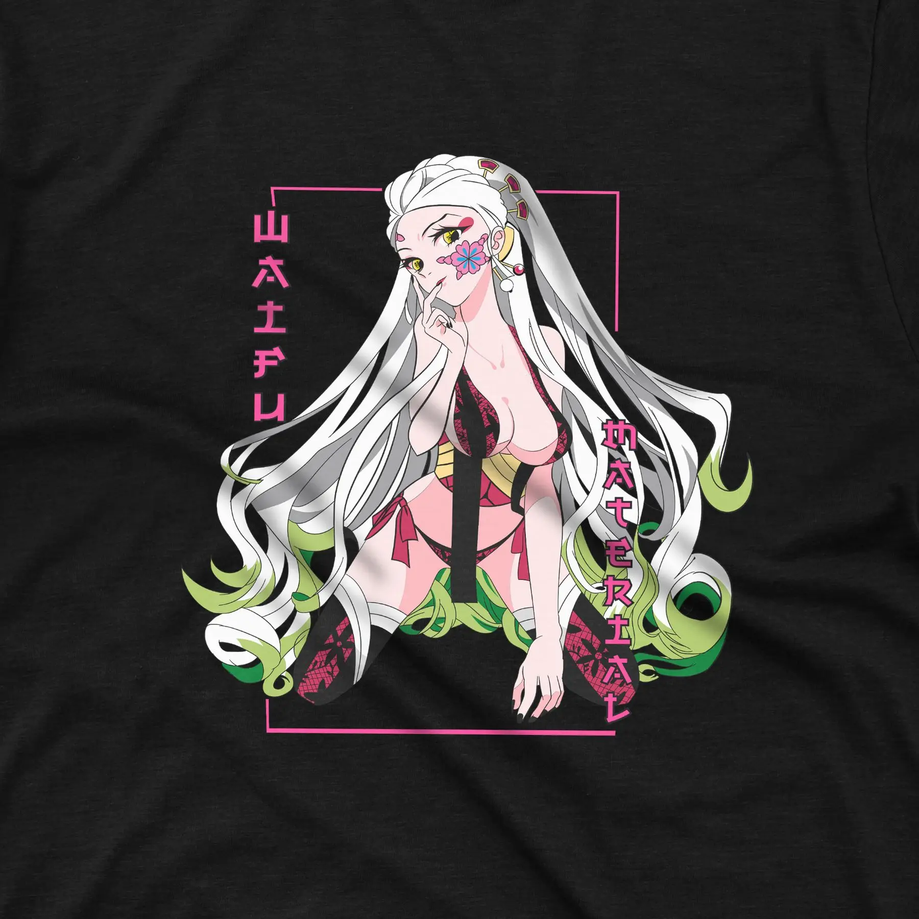 Футболка с принтом бегущих демонов-Ducky