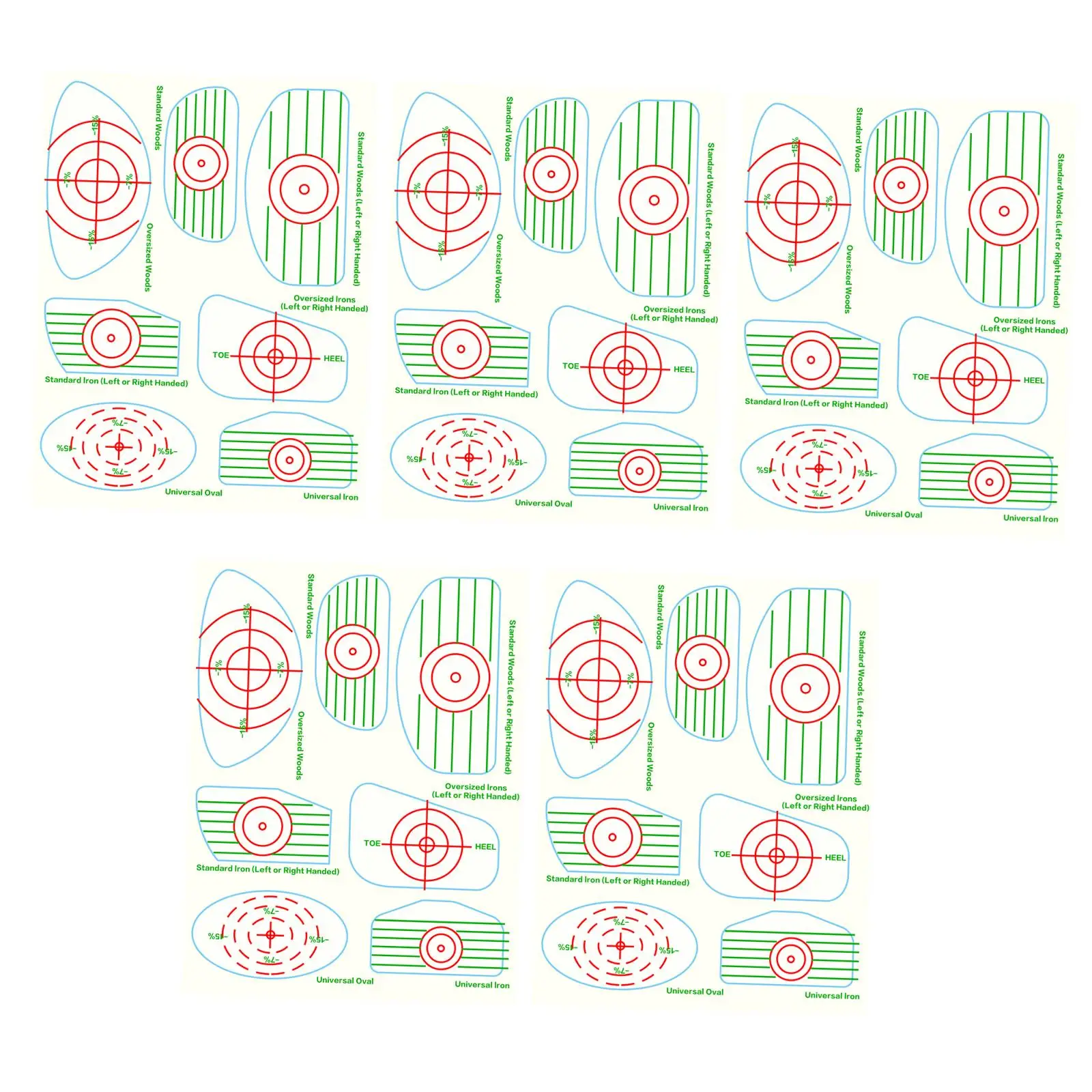 

Golf Impact Tape Labels Golf Swing Tape Self-Teaching Tool Amazing Golf Impact