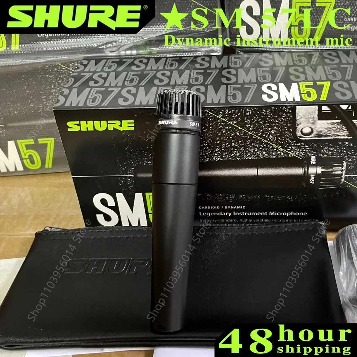 Оригинальный 2 шт. Shure SM57 инструментальный микрофон кардиоидный динамический