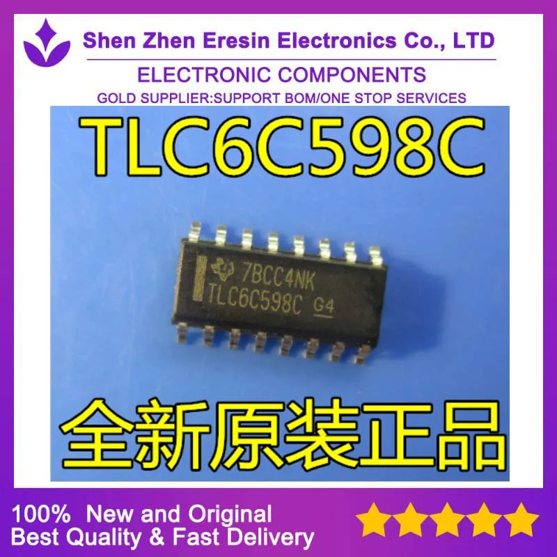 

Бесплатная доставка, 5 шт./лот TLC6C598CQDRQ1 SOP16, новый и оригинальный