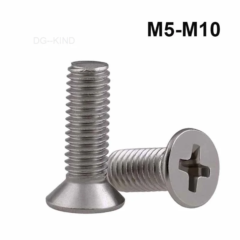 

Stainless steel screw m5 m6 m8 m10 304, star countersunk flat head screw measures 6-100mm