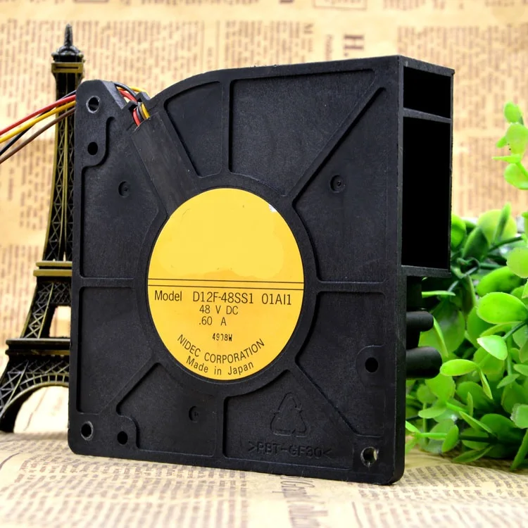 

New original D12F-48SS1 01AI1 48V 0.60A 4 wire cooling fan