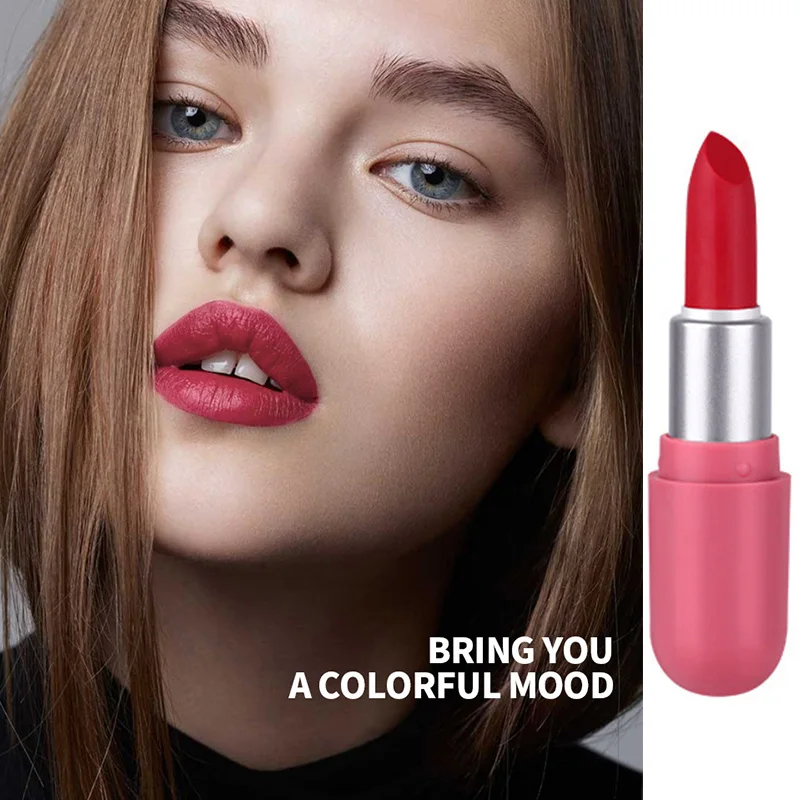 

Fit Colors Lipstick Misty Velvet Smooth Lip Rouge No Fade Colour Matte Lipstick Mini Capsule Long-lasting Lippy Maquiagem