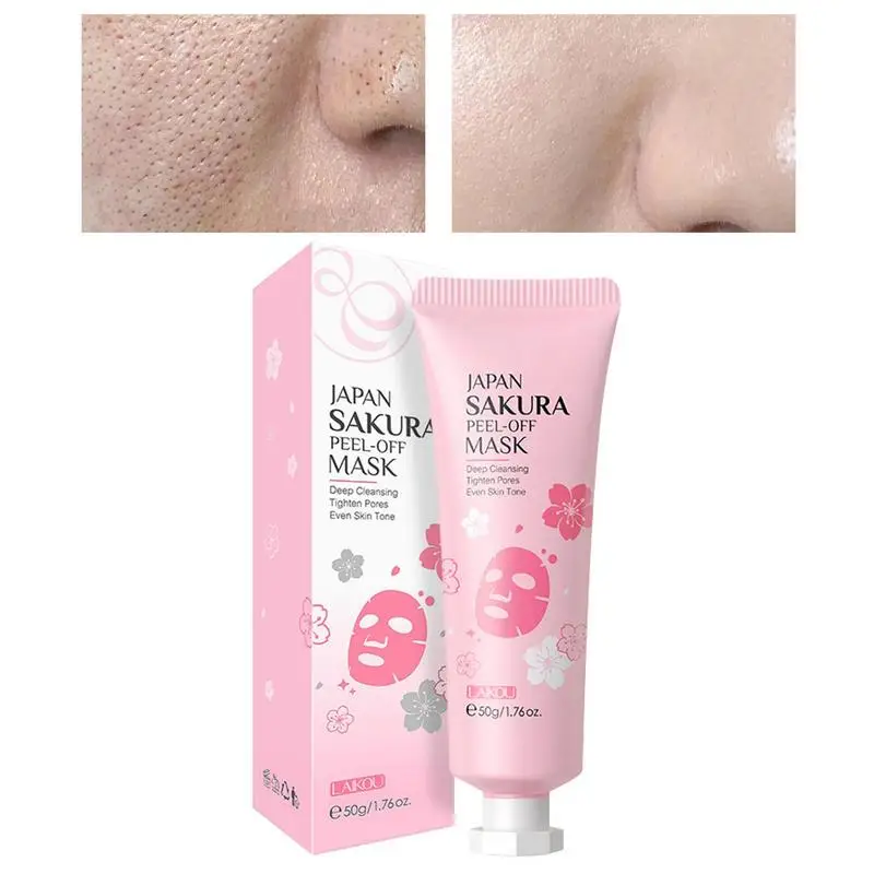 

Sakura Blackhead Remover Nose Mask Pore Oil Control Strip Peel Off Black Dots Tear Off Mask Anti Acne Deep Cleansing Skin Care