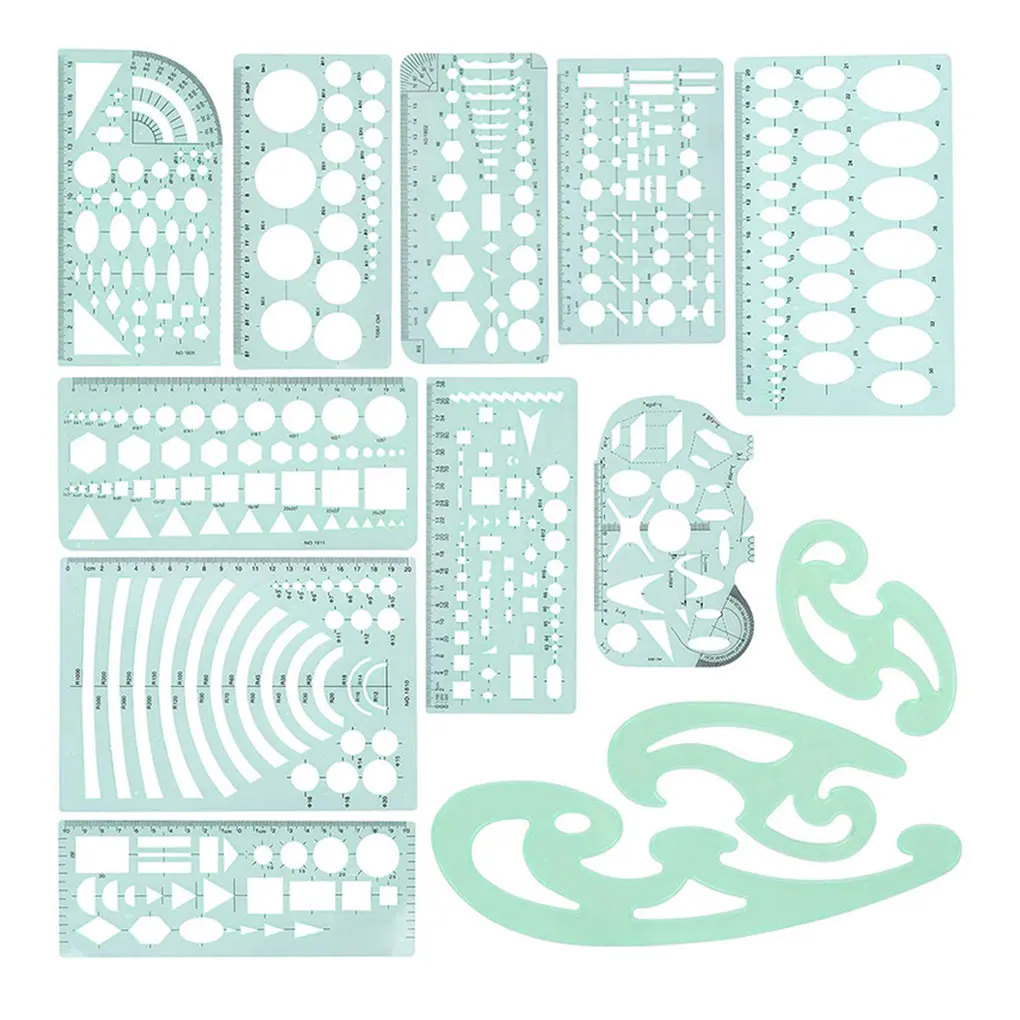 

1/2/3 круглая трафаретная пластина, легкая фотография, профессиональные инструменты, привлекательные трафареты для чертежей, с вырезами, тип 9