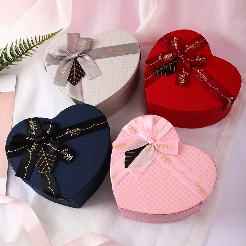 Florist Box With Satin Bow Ribbon For Mother's Day Valentine's Day Wedding