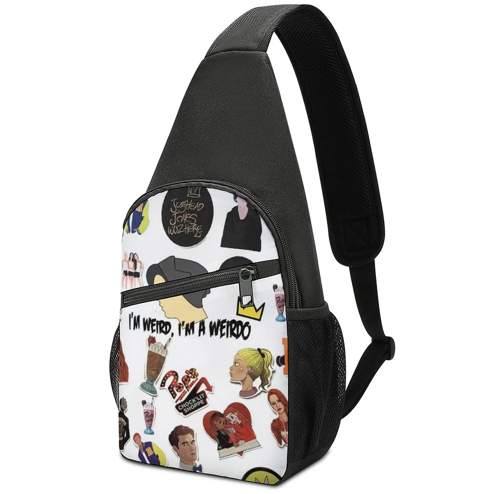 

Riverdale South Side Mask Chest Bags Men Tv Series Hiking Shoulder Bag Aesthetic Print Small Bag Phone Running Sling Bags