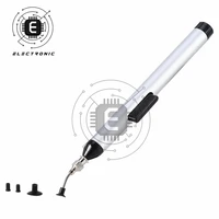 ic smd vacuum sucking suction pen remover sucker pump ic smd tweezer pick up tool solder desoldering with 3 suction head