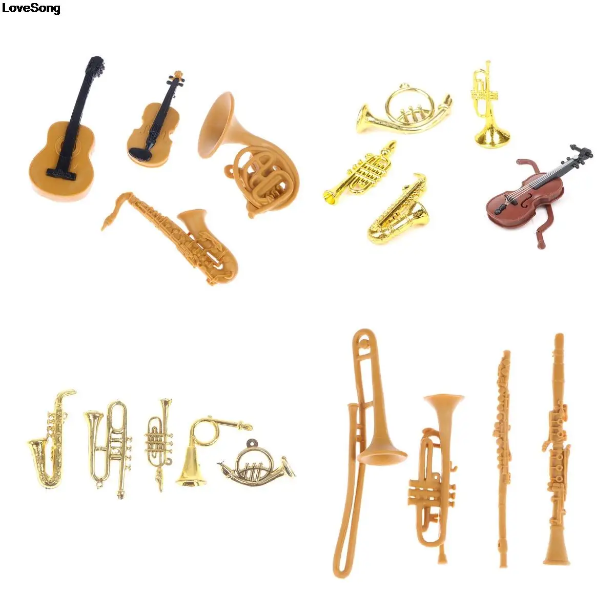 

8 шт., мини-фигурки для музыкальных инструментов