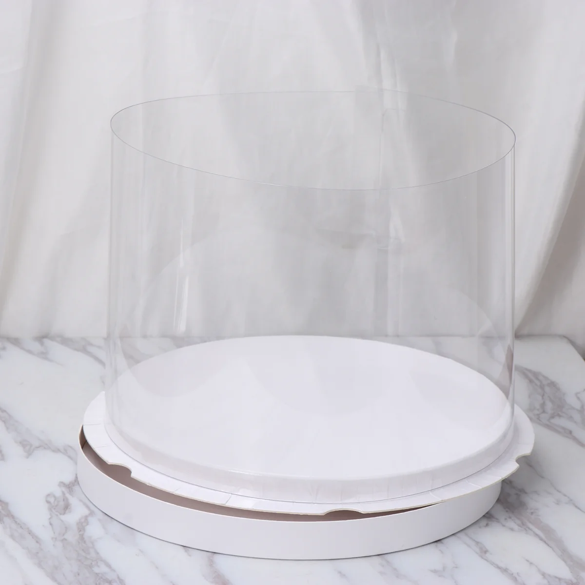 

Cake Box Packaging Round Clear Carrier Baking Dessert Boxes Bakery Cupcake Transparent Keeper Pastries Storage Birthday
