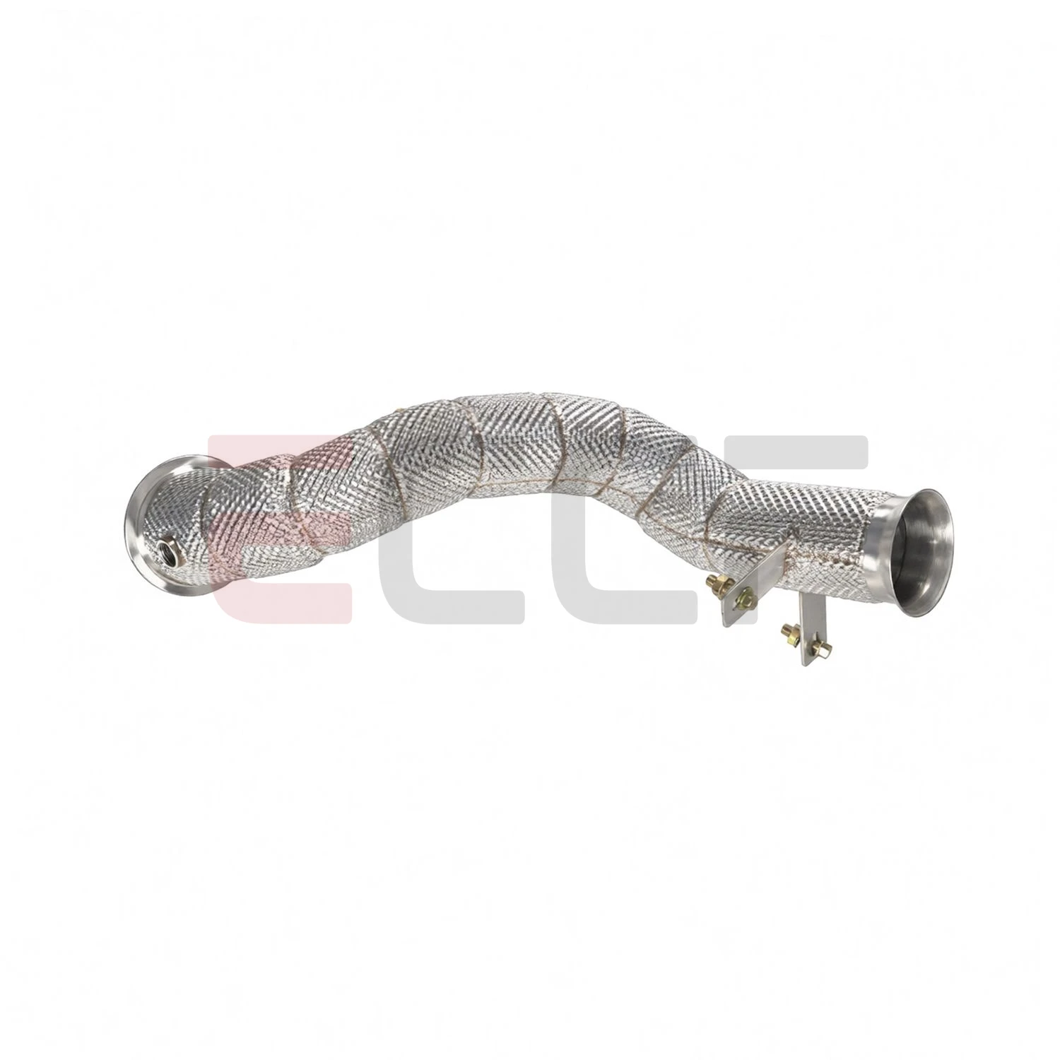 Фото Спортивный даунпайп с теплозащитным экраном для Mercedes W205 C180 C200 C250 C300: агрессивный звук, Plug and Play, улучшение производительности №2