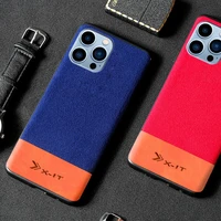 genuine leather phone case for iphone13 12 11 14 pro max xs xr xs max oil wax skin stitching suede back cove iphone 14 pro cases
