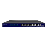high performance 24 ports gigabit 101001000mbps poe management switch with 2 sfp fiber ports 300w power