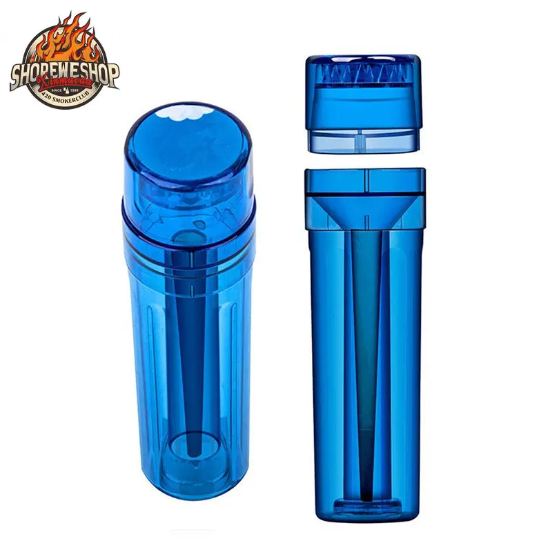 

SHOREWE Plastic Grinder for Smoking Integrated Grinding and Filling Into Horn Tube Portable Spice Crusher Dry Herb Chopper