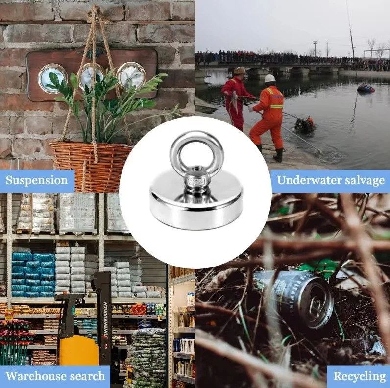 2 шт. супер магнит сильные мощные неодимовые магниты N52 магнитный рыболовный Magnetti