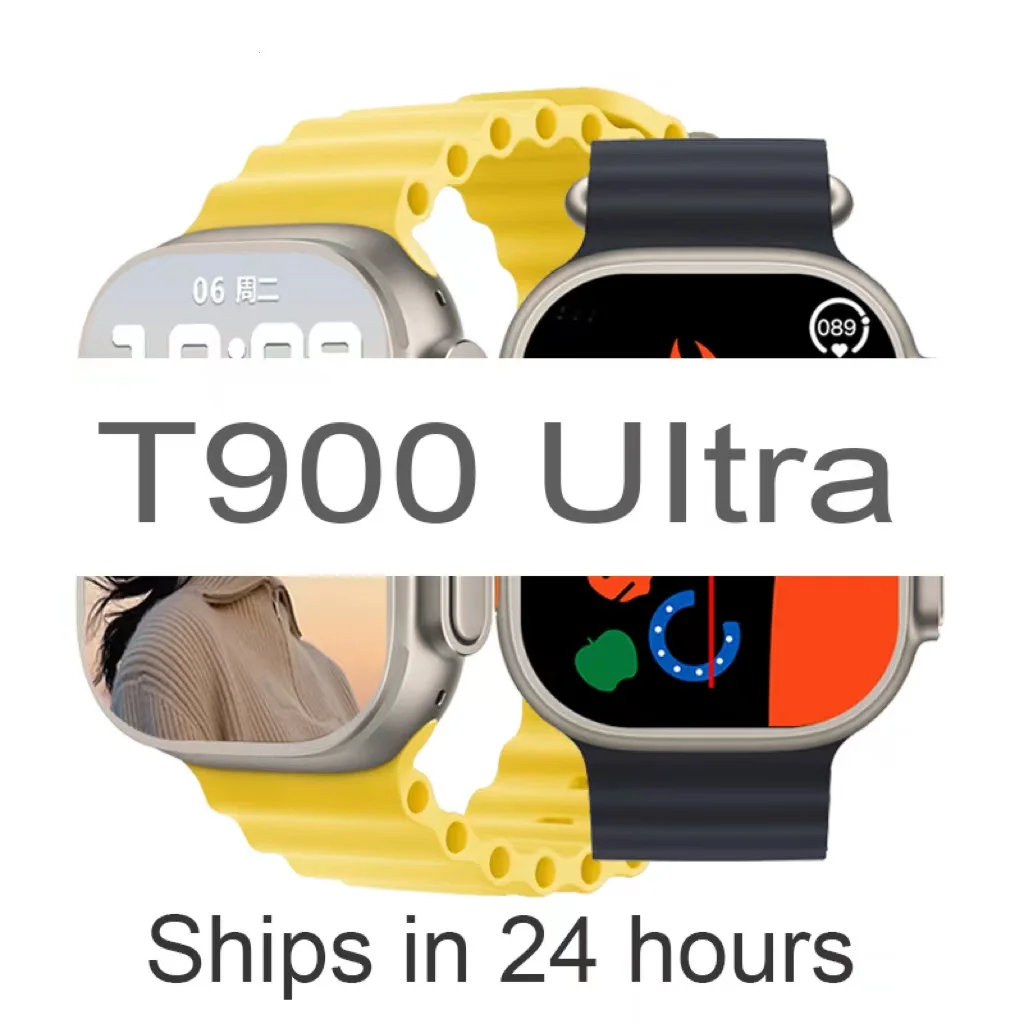 

Wholesale NEW T900 Ultra Iwo Series 8 SmartWatch Man Women Sport Fitness BT Call Gps Electronic Smartwatch For ios Andriod Phone