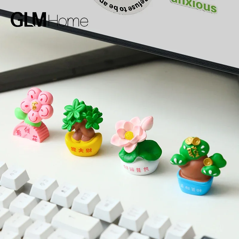 Qingsong Wealth Plant маленькие украшения офисная рабочая станция настольный инструмент