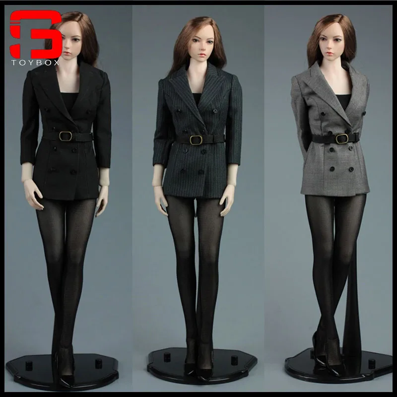 

AFS A015 1/6 Scale Female Slim Long Business Suit Pantyhose Chest Wrap High Heel Set Model Fit 12'' Soldier Action Figure Body