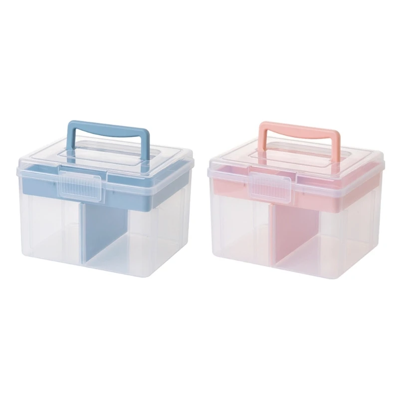 

Stackable Storage Boxes Storage Boxes with Handles for Home Office Accessories 85WC