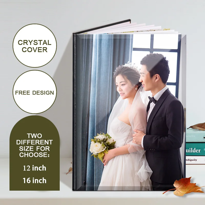 

Custom Made Photo Book Crystal PhotoBook Photograph Album Photo Book Free Design Lovers Gift Photo Print