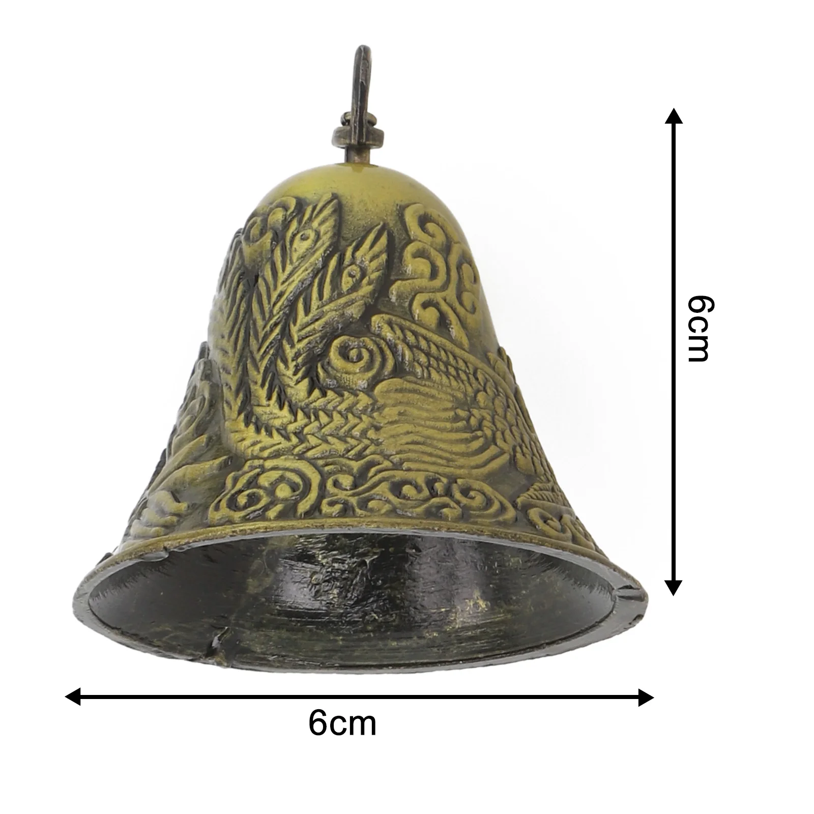 1 шт. винтажные латунные колокольчики с животными домашний дизайн в античном