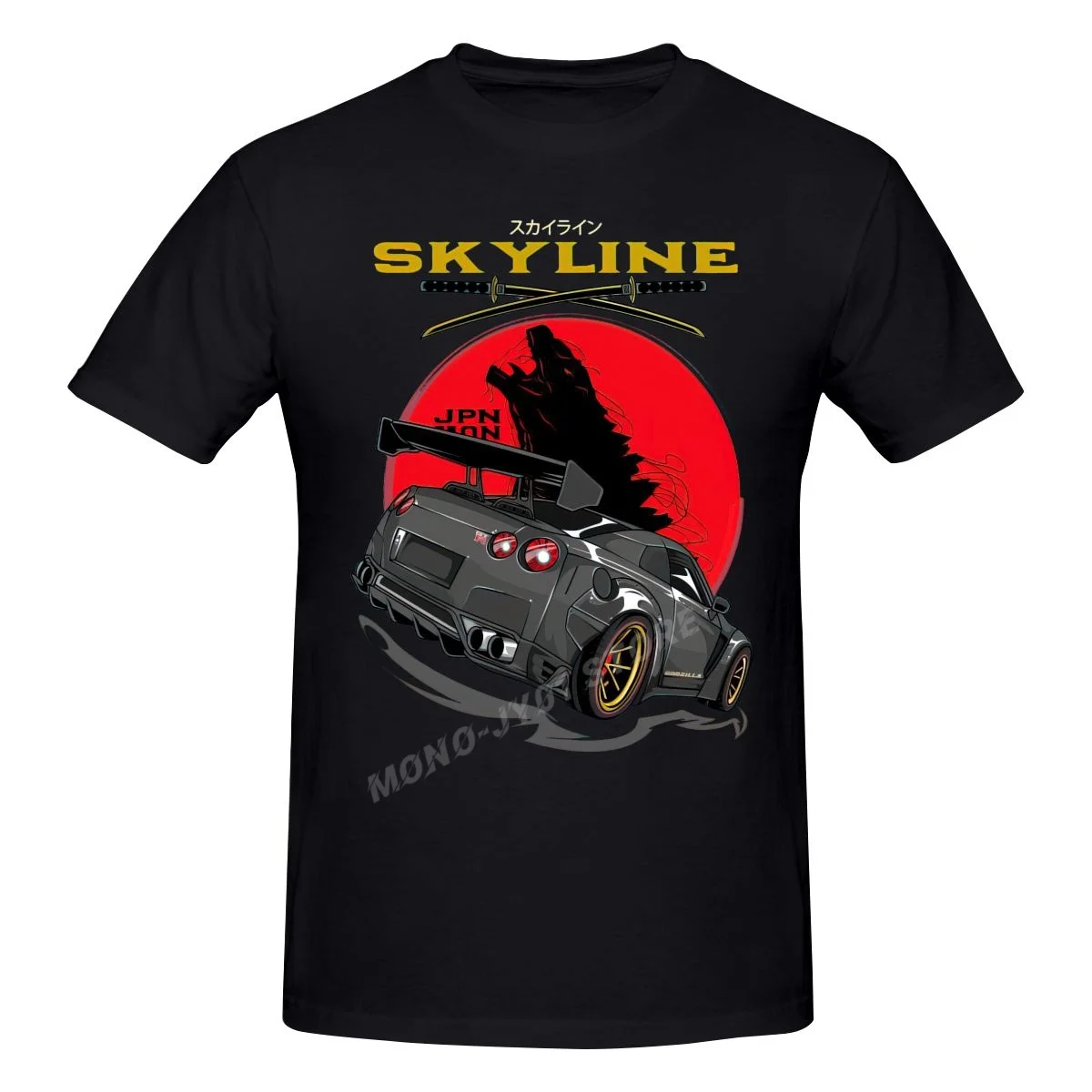 

Monster Skyline GTR JDM Car T shirt Short Sleeve Tshirt Graphic Streetwear Fashion T-shirt Unisex Tee tops