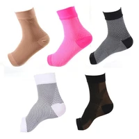 sports ankle brace compression support sleeve anti slip short socks cotton basketball football ankle pads brace protective guard