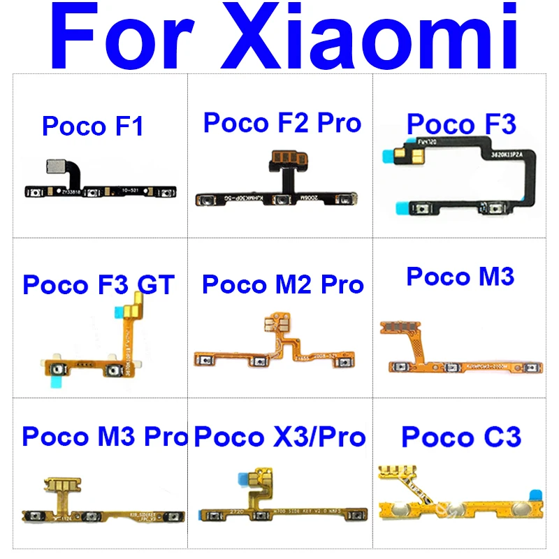 power-key-volume-side-button-flex-cable-for-xiaomi-pocophone-poco-f1-f3-f2-pro-x2-x3-nfc-gt-c3-m2-m3-pro-replacement-parts