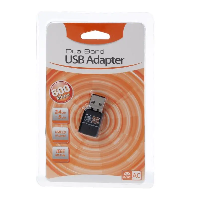 

Беспроводной USB-адаптер 802.11b/n/g/ac 600 Мбит/с 2,4G/Фотокарта для Win 7 8 8,1.