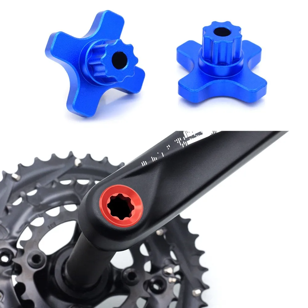 

Mountain Road Bike High Strength And Lightweight Aluminum Alloy Material CNC Cutting Hollow Plum Crank Cover Handle Cover Tool