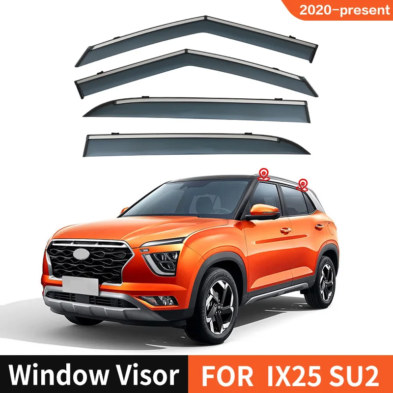 Dla PF 2012-2016 Osłona przeciwdeszczowa szyby bocznej przedniej samochodu Akcesoria samochodowe