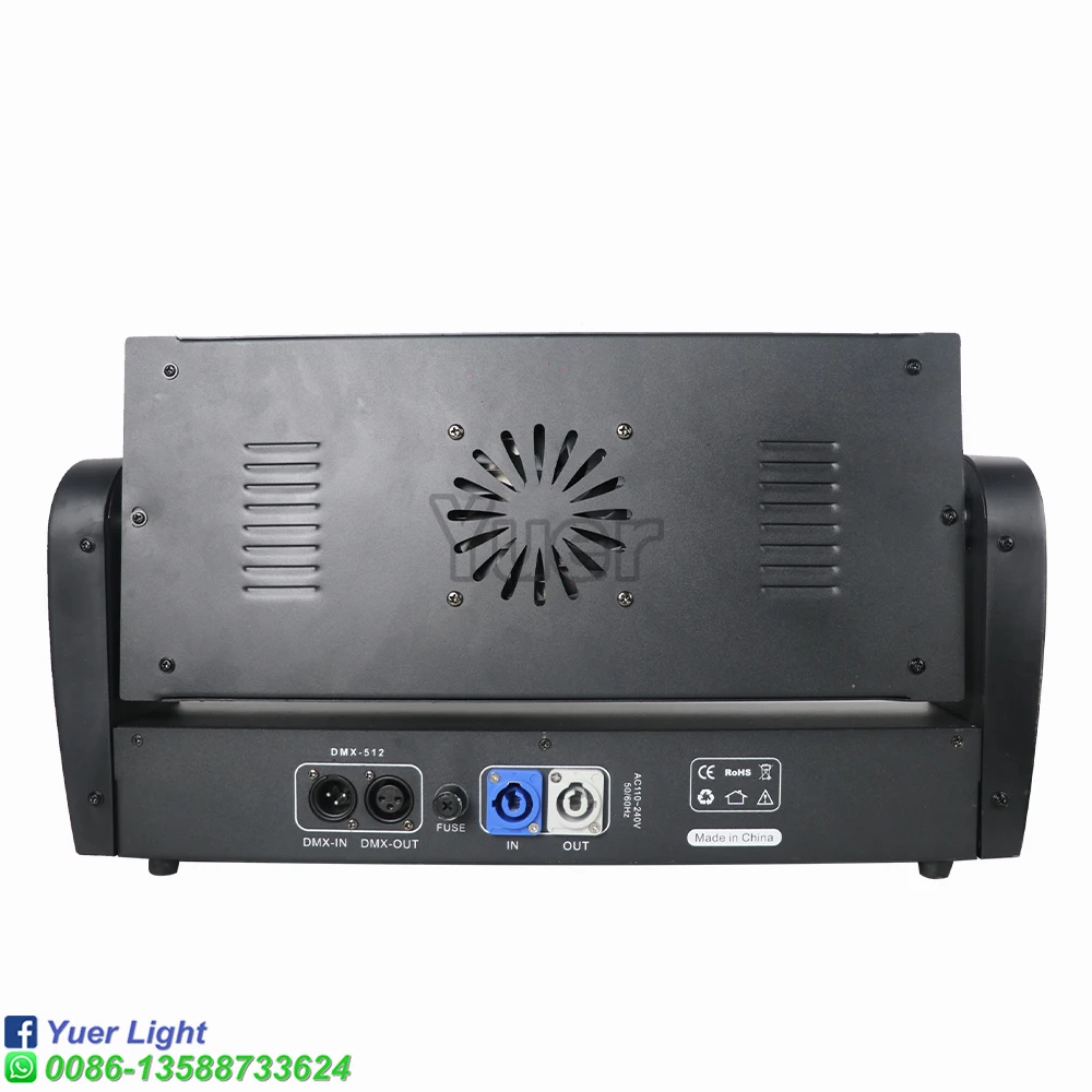 2 шт./лот с 1 упаковкой из 4 летных кейсов YUER Light Stage 36X3W Светодиодный поворотный