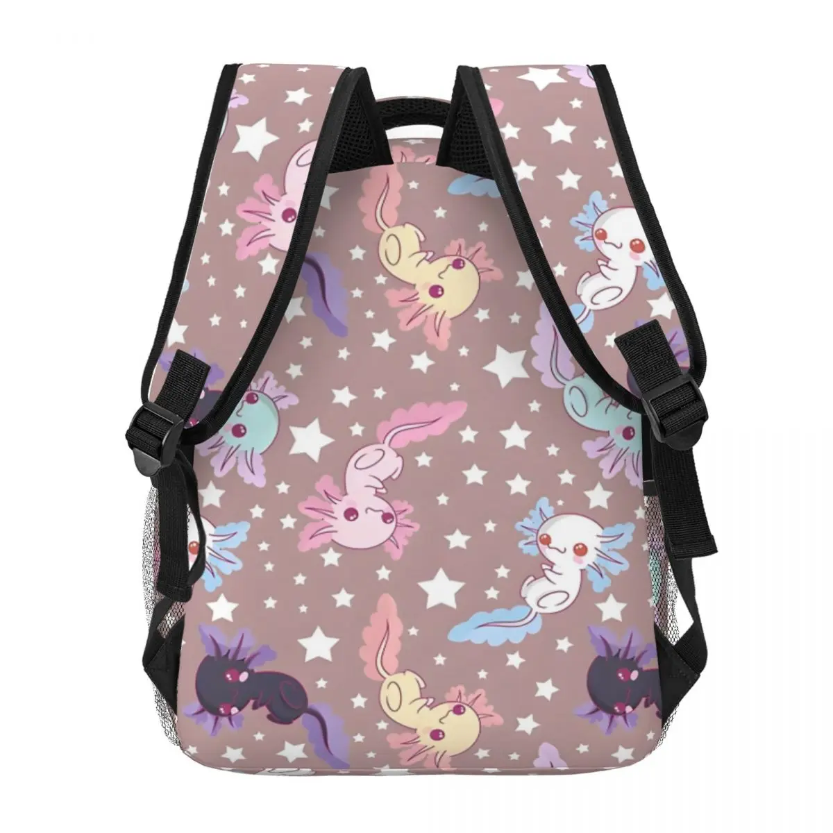 Рюкзак Kawaii с рисунком аксолотля для мужчин и женщин модный студенческий деловой