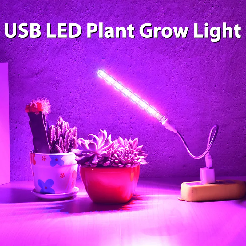 14leds Red 7leds Blue Full Spectrum Plant Grow Lamp Desktop Growth Lights For Indoor Greenhouse Plants Seed