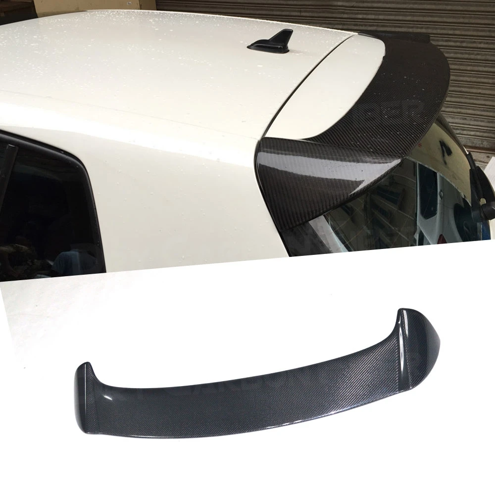 

For Volkswagen VW Golf 6 MK6 VI GTI R20 2010-2013 Not For Standard Bumper Rear Roof Spoiler Window Wings Lip Carbon Fiber FRP